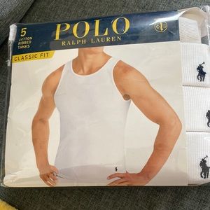 Men’s POLO Ralph Lauren 5-pack Ribbed Tanks